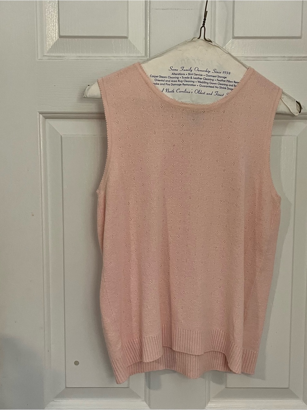 Rafaella Sleeveless Scoop Neck Knit Sweater in Light Pink